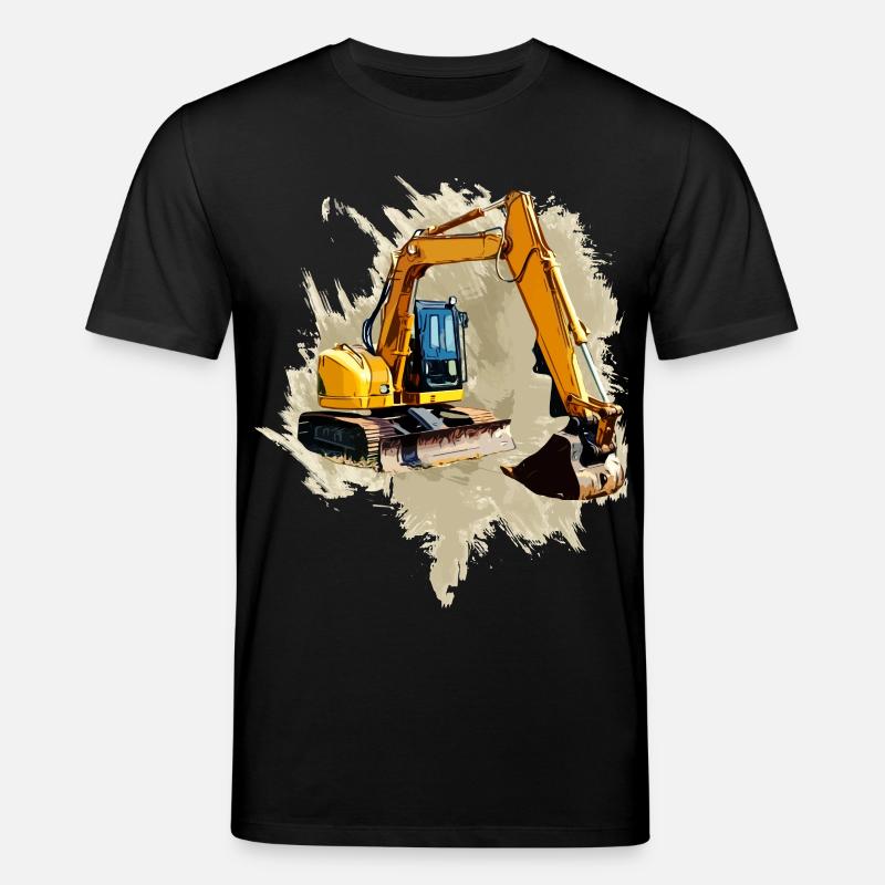 Schaufel-Bagger - Stanley/Stella Unisex Bio-T-Shirt CREATOR  - Schwarz