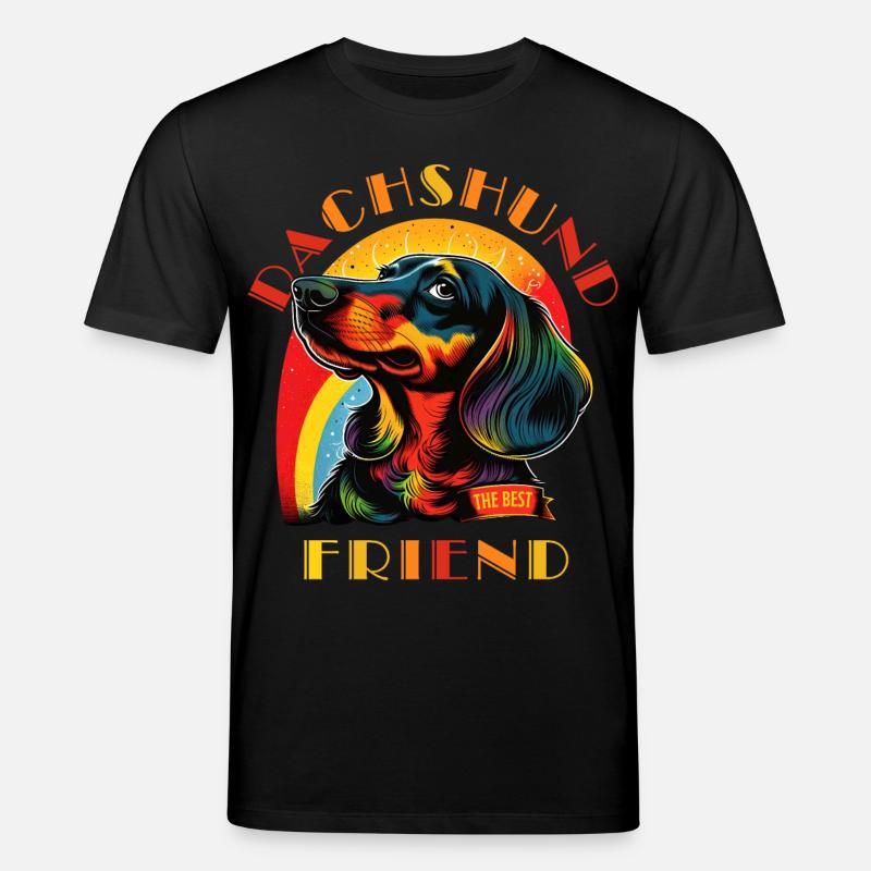 Dackel Der beste Freund - Stanley/Stella Unisex Bio-T-Shirt CREATOR  - Schwarz