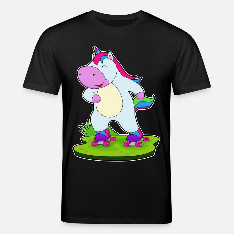 Einhorn Inline skating Rollschuhe - Stanley/Stella Unisex Bio-T-Shirt CREATOR  - Schwarz