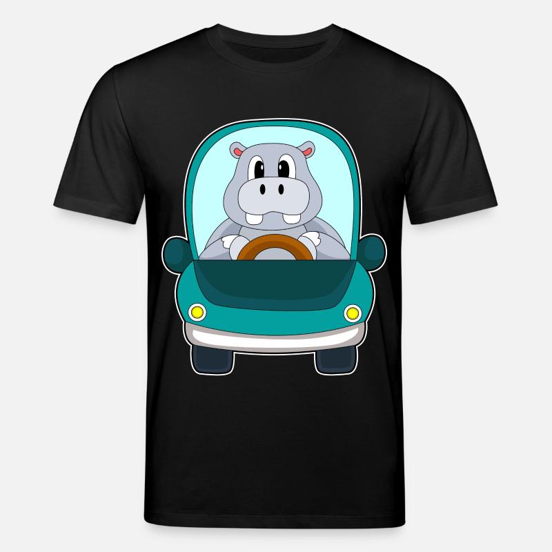 Nilpferd Auto - Stanley/Stella Unisex Bio-T-Shirt CREATOR  - Schwarz