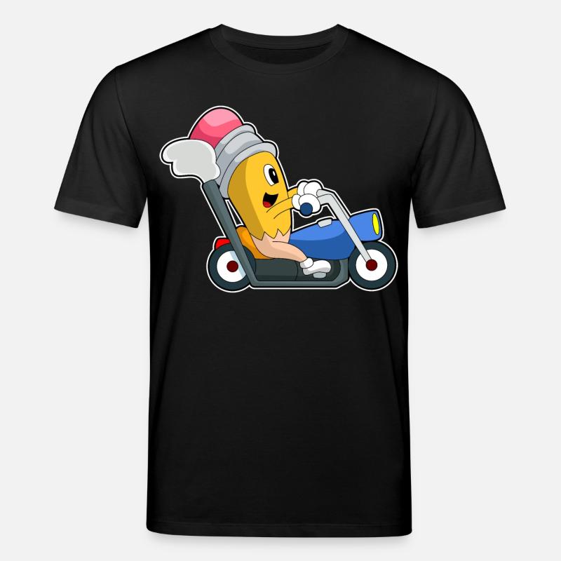 Moto Pencil - T-shirt bio CREATOR Stanley/Stella Unisexe - noir