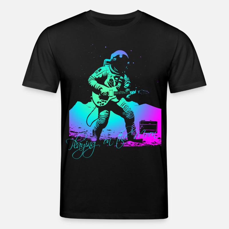 Playing On The Moon - Stanley/Stella Unisex Bio-T-Shirt CREATOR  - Schwarz