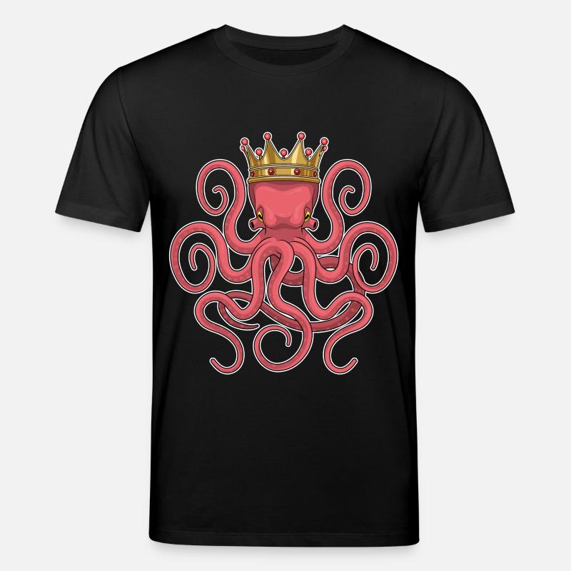 Krake Krone - Stanley/Stella Unisex Bio-T-Shirt CREATOR - Schwarz