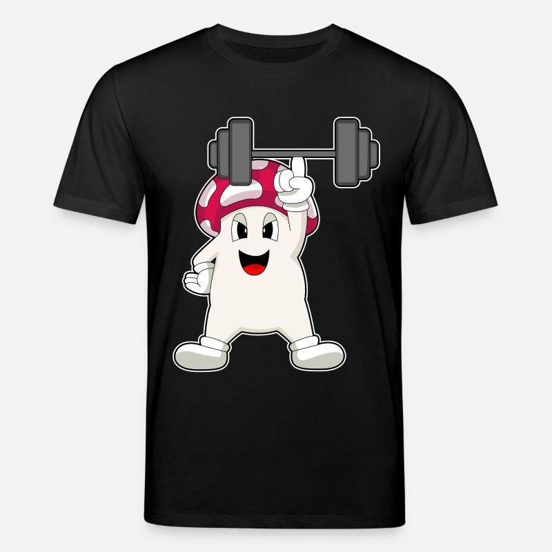 Champignon Bodybuilding Haltère - T-shirt bio CREATOR Stanley/Stella Unisexe - noir