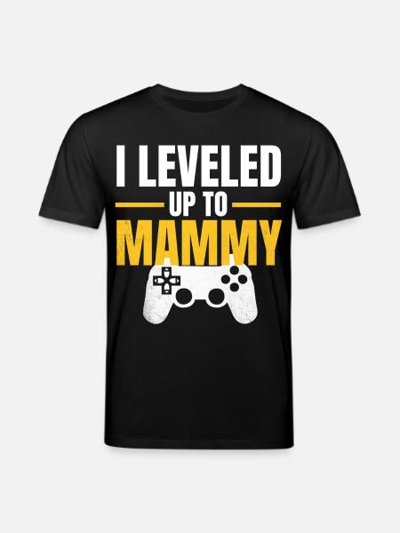 Level Up Mama Gamer - Stanley/Stella CREATOR Unisex Organic T-Shirt - black