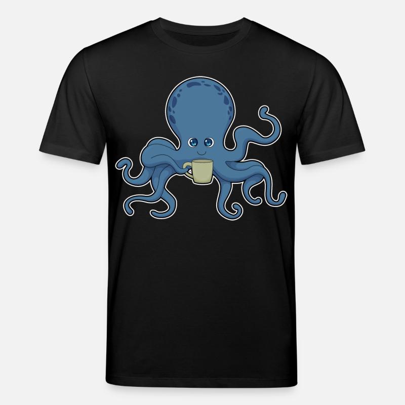 Krake Kaffee Becher - Stanley/Stella Unisex Bio-T-Shirt CREATOR  - Schwarz