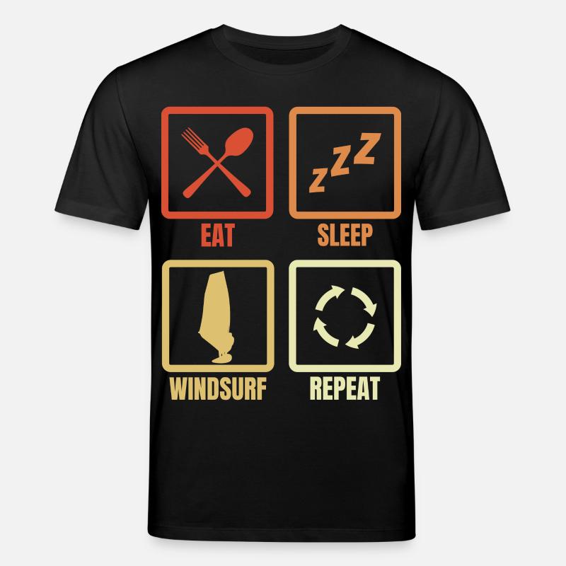 Windsurfen Zeitplan - Stanley/Stella Unisex Bio-T-Shirt CREATOR  - Schwarz