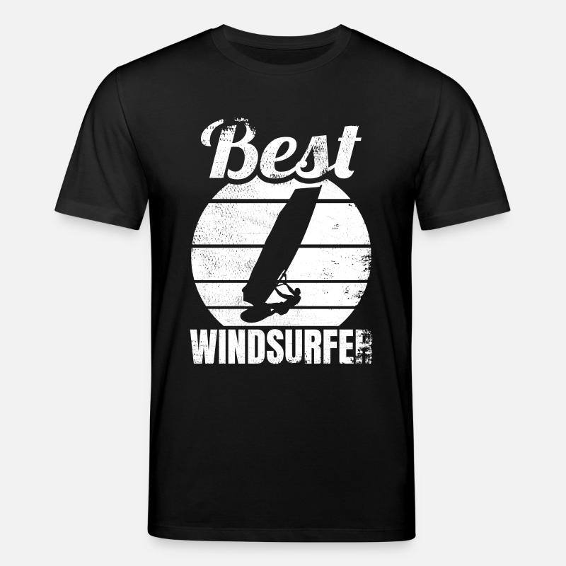 Bester Windsurfer - Stanley/Stella Unisex Bio-T-Shirt CREATOR  - Schwarz