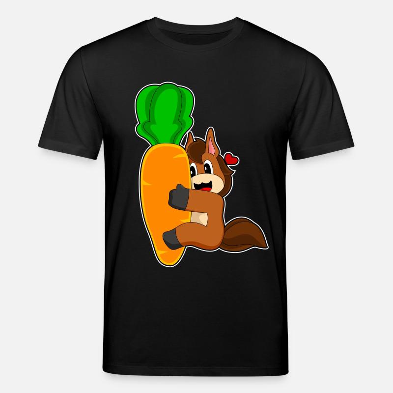 Pferd Karotte - Stanley/Stella Unisex Bio-T-Shirt CREATOR - Schwarz