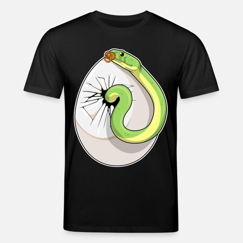 Schlange Ei Schnuller - Stanley/Stella Unisex Bio-T-Shirt CREATOR  - Schwarz