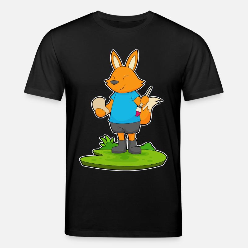 Fuchs Malen Pinsel - Stanley/Stella Unisex Bio-T-Shirt CREATOR  - Schwarz