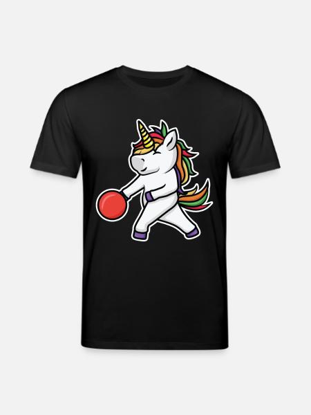 Enfants Bowling Licorne - T-shirt bio CREATOR Stanley/Stella Unisexe - noir