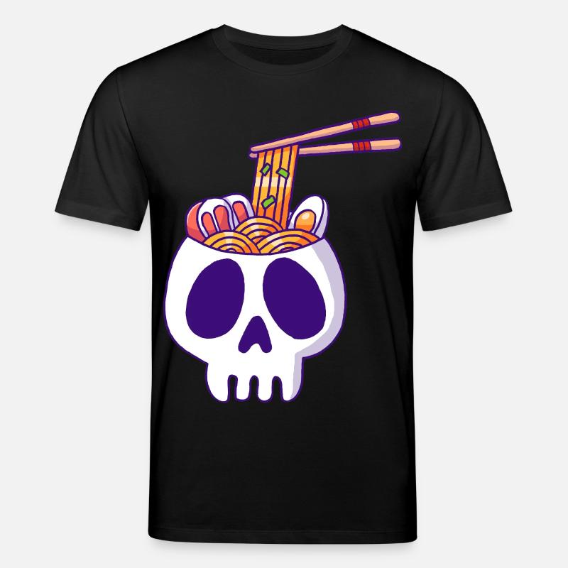 Schädel und Nudeln - Stanley/Stella Unisex Bio-T-Shirt CREATOR  - Schwarz