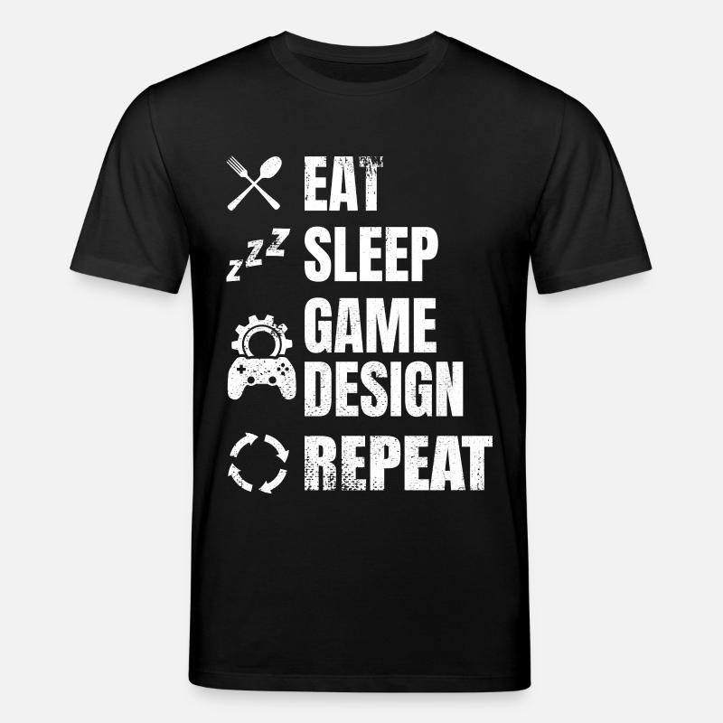Routine du concepteur de jeu - T-shirt bio CREATOR Stanley/Stella Unisexe - noir