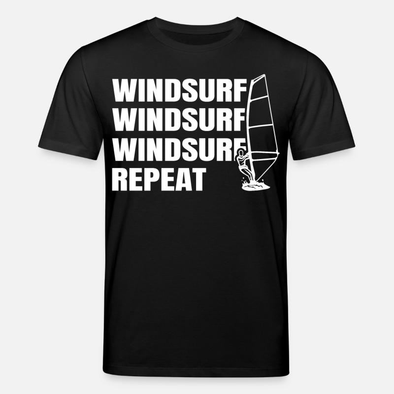 Windsurfen - Stanley/Stella Unisex Bio-T-Shirt CREATOR  - Schwarz