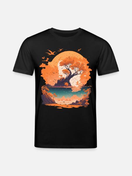 Pure nature Holiday Relaxation - Stanley/Stella CREATOR Unisex Organic T-Shirt - black