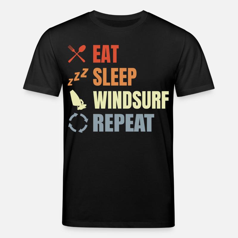 Windsurfer Routine - Stanley/Stella Unisex Bio-T-Shirt CREATOR  - Schwarz