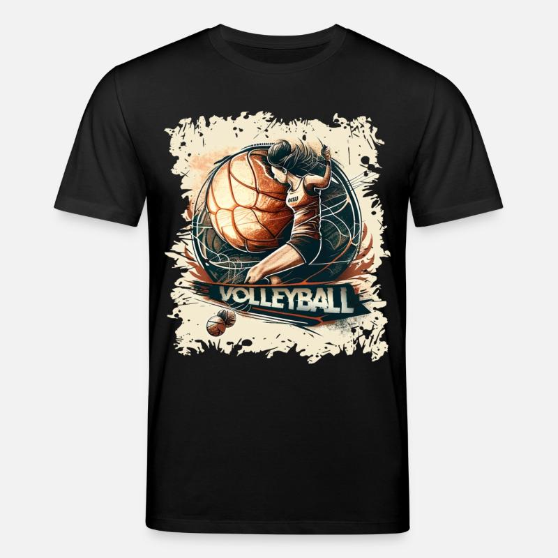 Volleyball - Stanley/Stella Unisex Bio-T-Shirt CREATOR - Schwarz