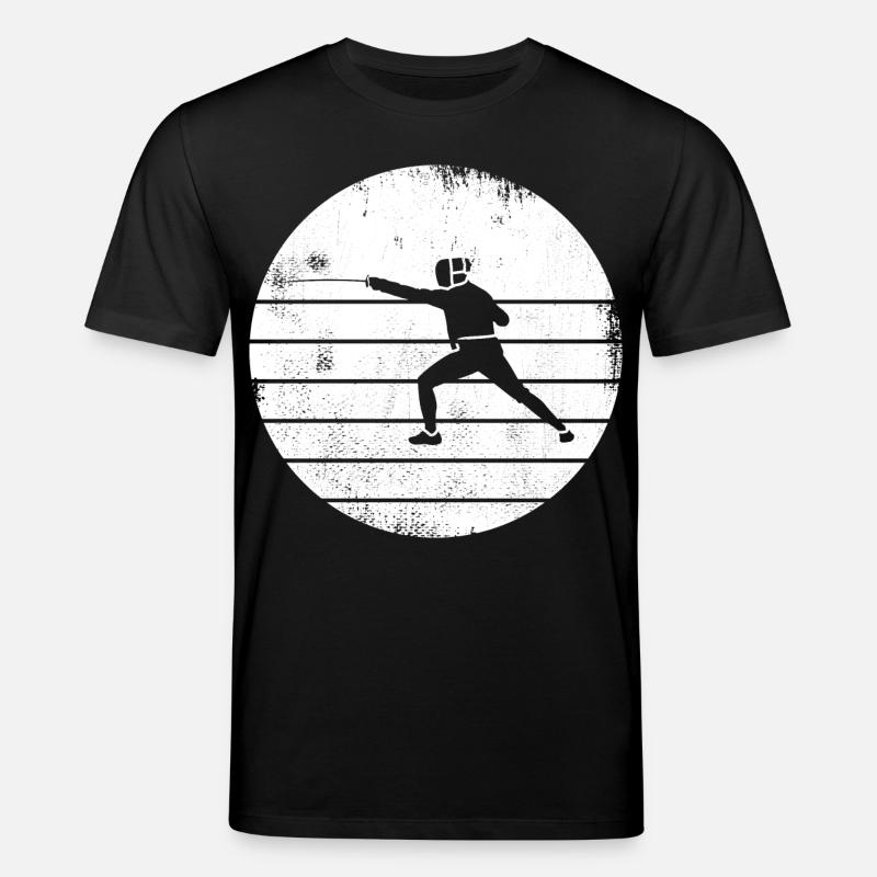 Fechter Zeichnung - Stanley/Stella Unisex Bio-T-Shirt CREATOR  - Schwarz