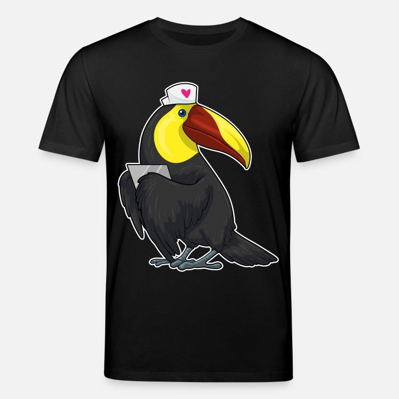 Bloc-notes de Toucan Nurse - T-shirt bio CREATOR Stanley/Stella Unisexe - noir