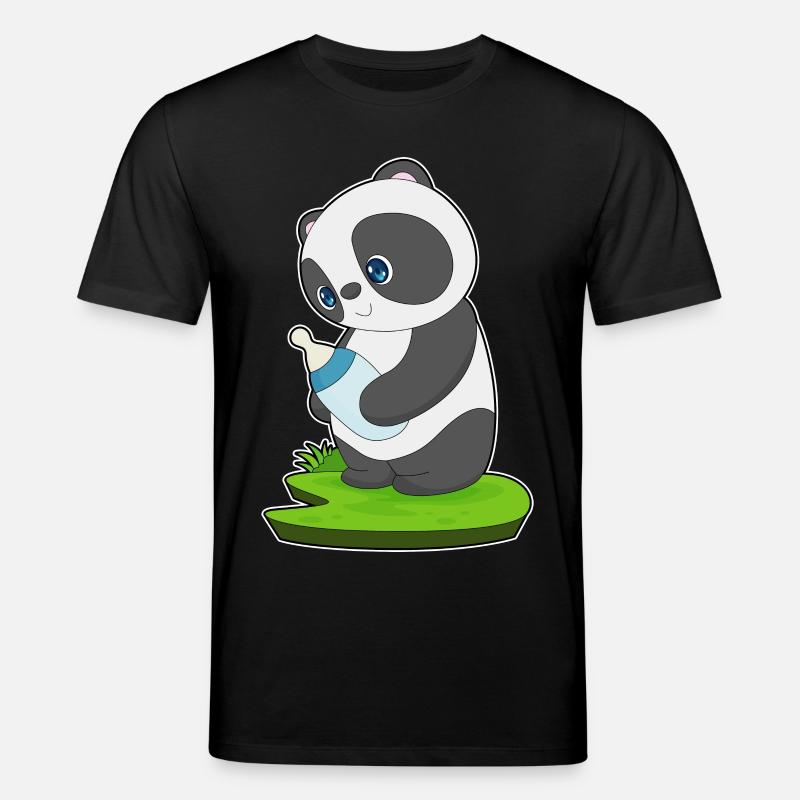 Lait de bébé Panda - T-shirt bio CREATOR Stanley/Stella Unisexe - noir