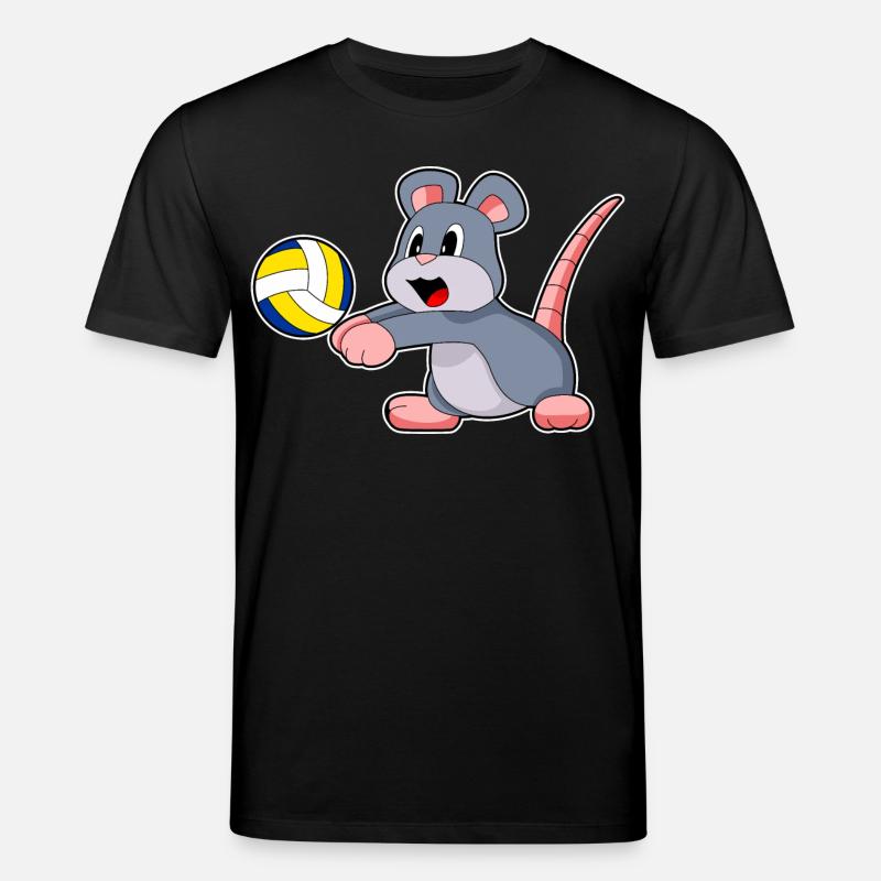 Volleyball de souris - T-shirt bio CREATOR Stanley/Stella Unisexe - noir