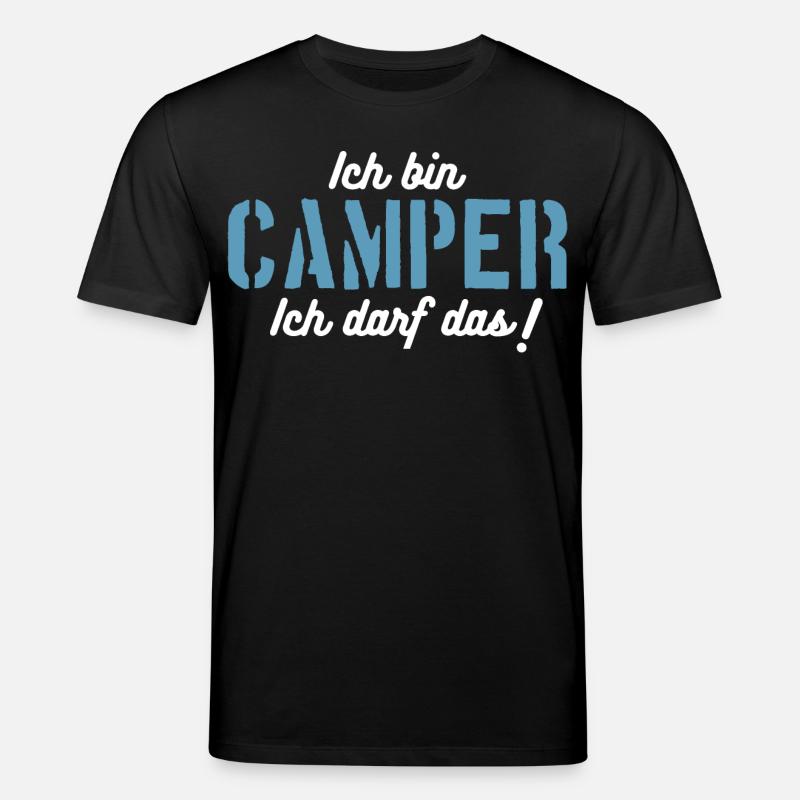Ich bin Camper, ich darf das! - Stanley/Stella Unisex Bio-T-Shirt CREATOR  - Schwarz