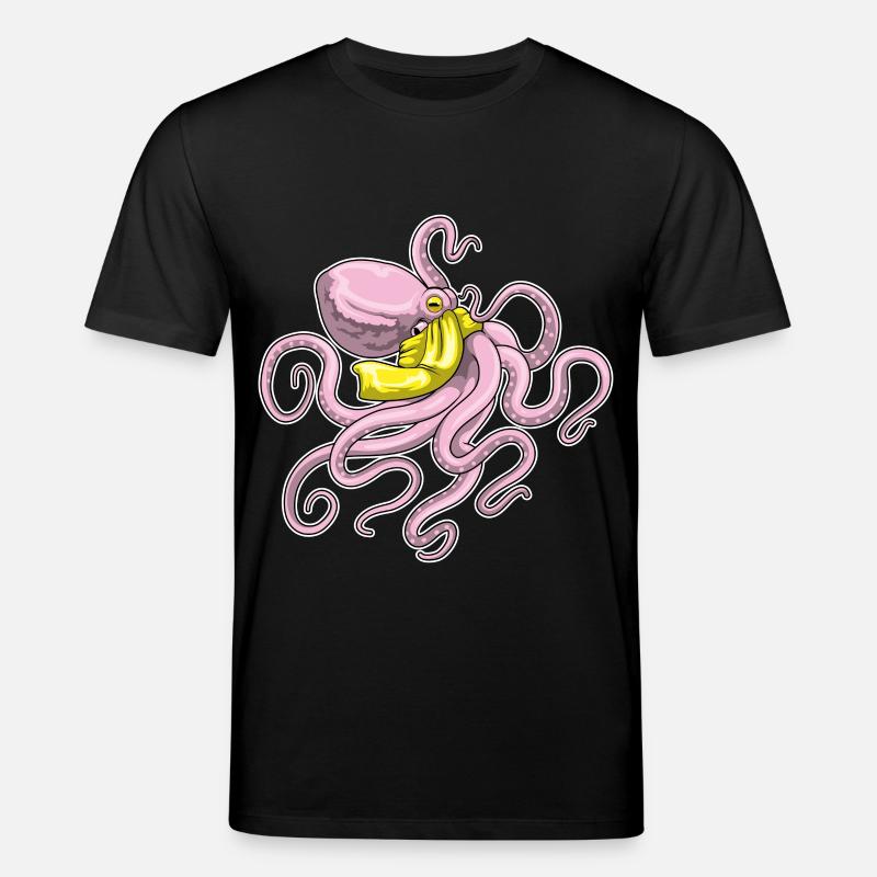 Echarpe de pieuvre - T-shirt bio CREATOR Stanley/Stella Unisexe - noir