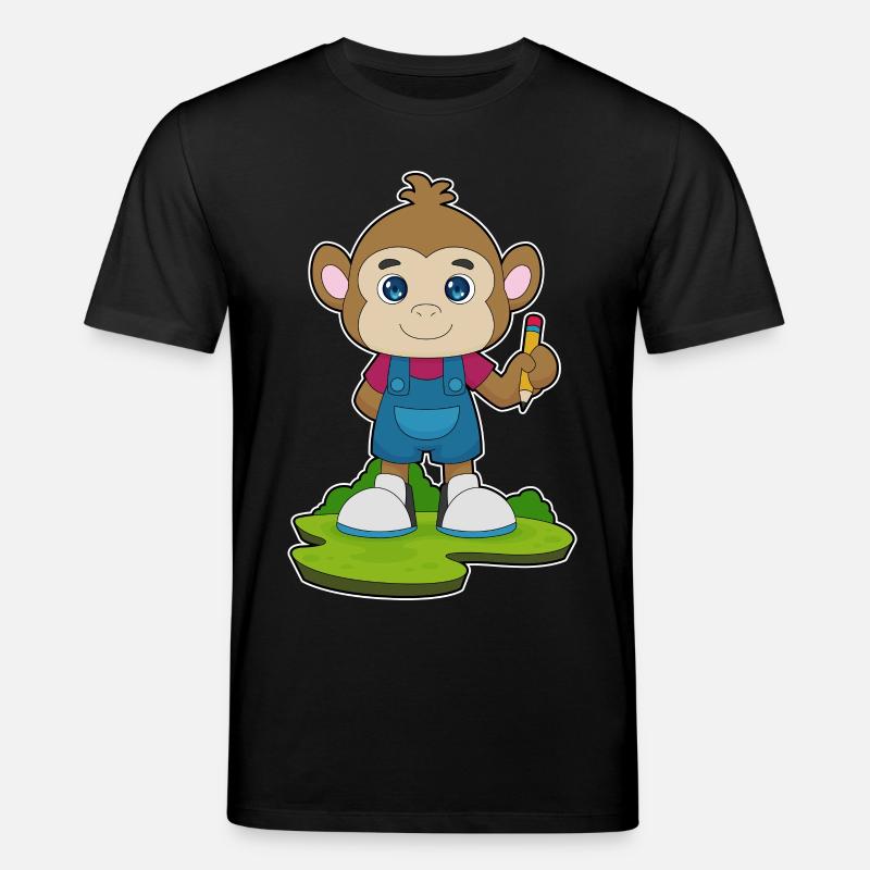 École Monkey Pencil - T-shirt bio CREATOR Stanley/Stella Unisexe - noir