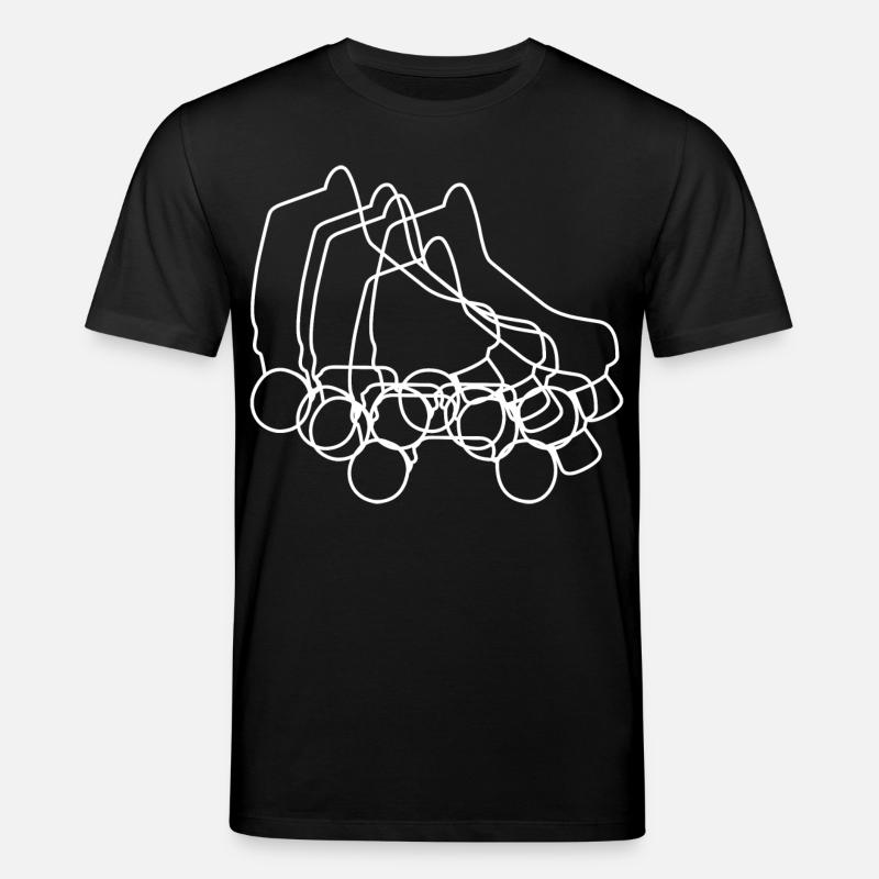 Roller Skates Zeichnung - Stanley/Stella Unisex Bio-T-Shirt CREATOR - Schwarz