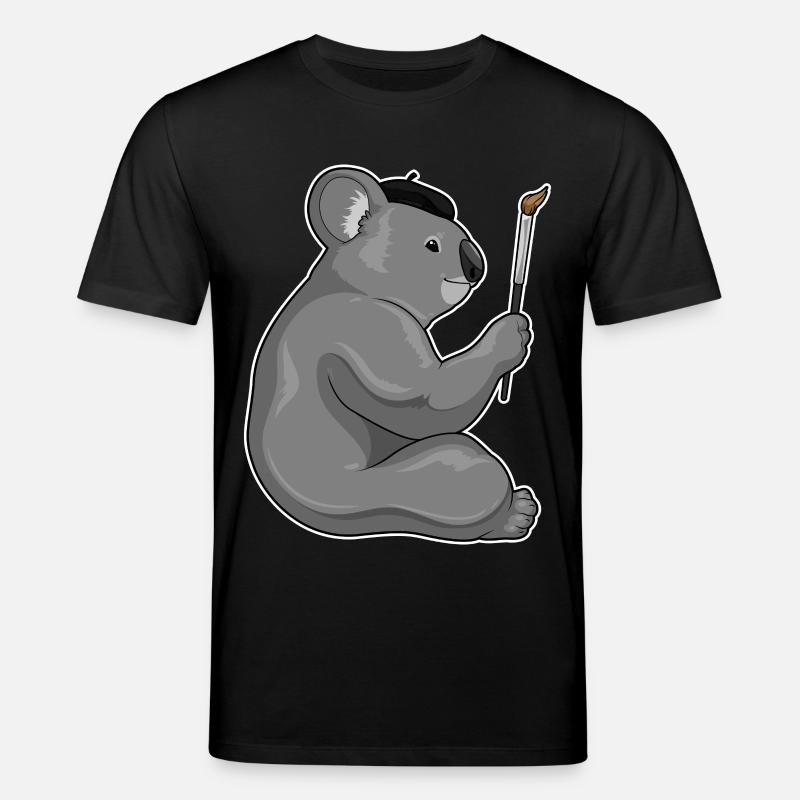 Koala Malen Pinsel - Stanley/Stella Unisex Bio-T-Shirt CREATOR - Schwarz