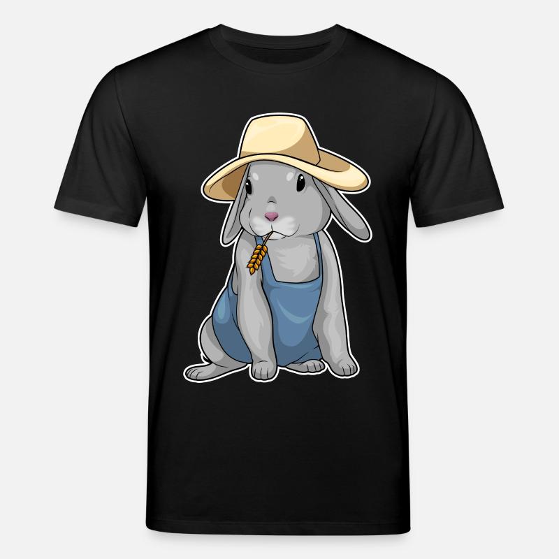 Blé éleveur de lapins - T-shirt bio CREATOR Stanley/Stella Unisexe - noir