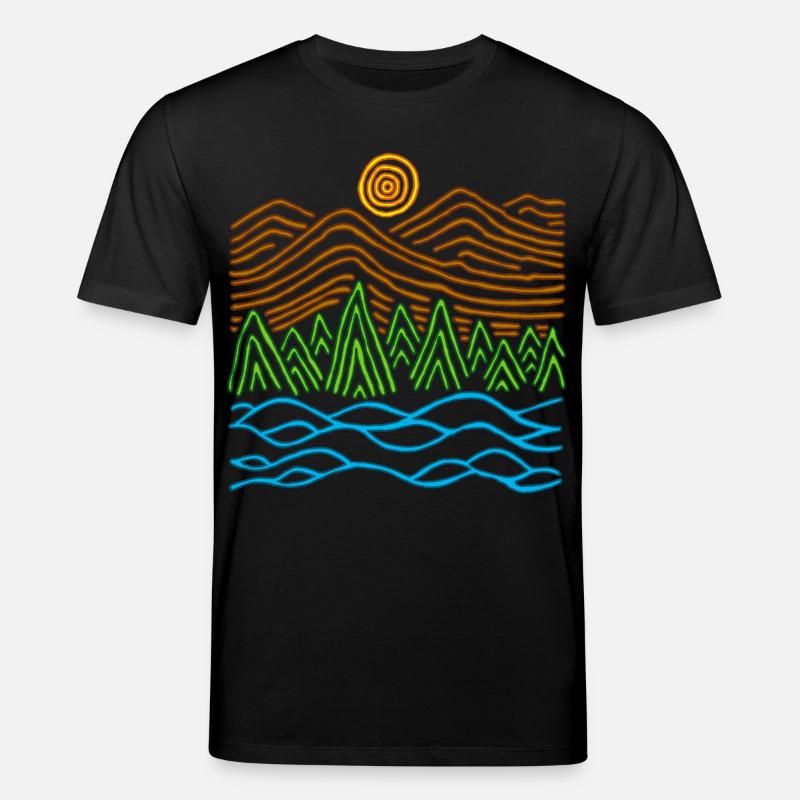 Paysage étrange - T-shirt bio CREATOR Stanley/Stella Unisexe - noir