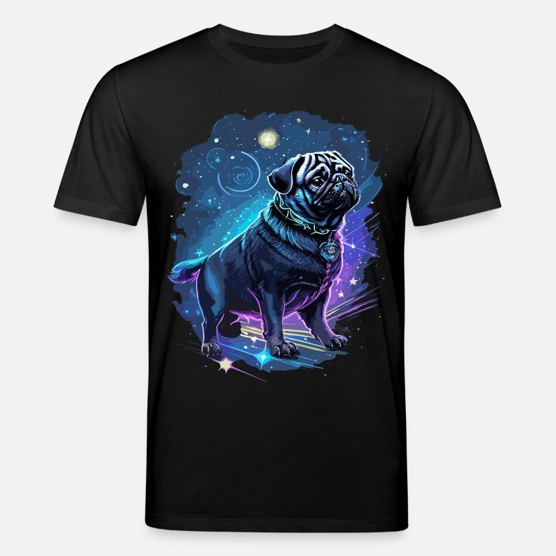 mythischer Mops Hund - Stanley/Stella Unisex Bio-T-Shirt CREATOR - Schwarz