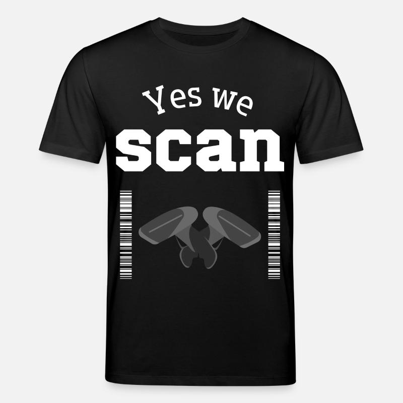 Oui, nous scannons, scanner, code-barres - T-shirt bio CREATOR Stanley/Stella Unisexe - noir