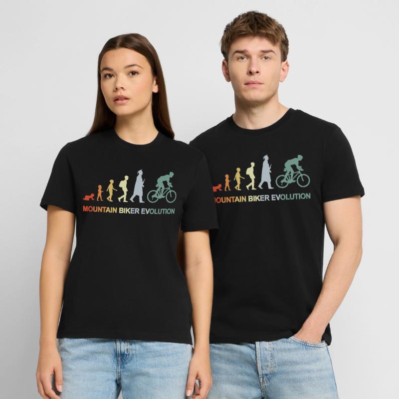 Mountain Biker Evolution Stanley/Stella CREATOR Unisex Organic T-Shirt