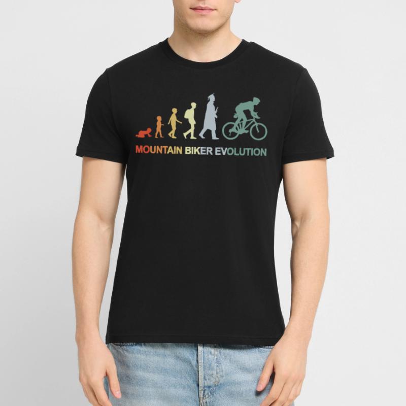 Mountain Biker Evolution Stanley/Stella CREATOR Unisex Organic T-Shirt