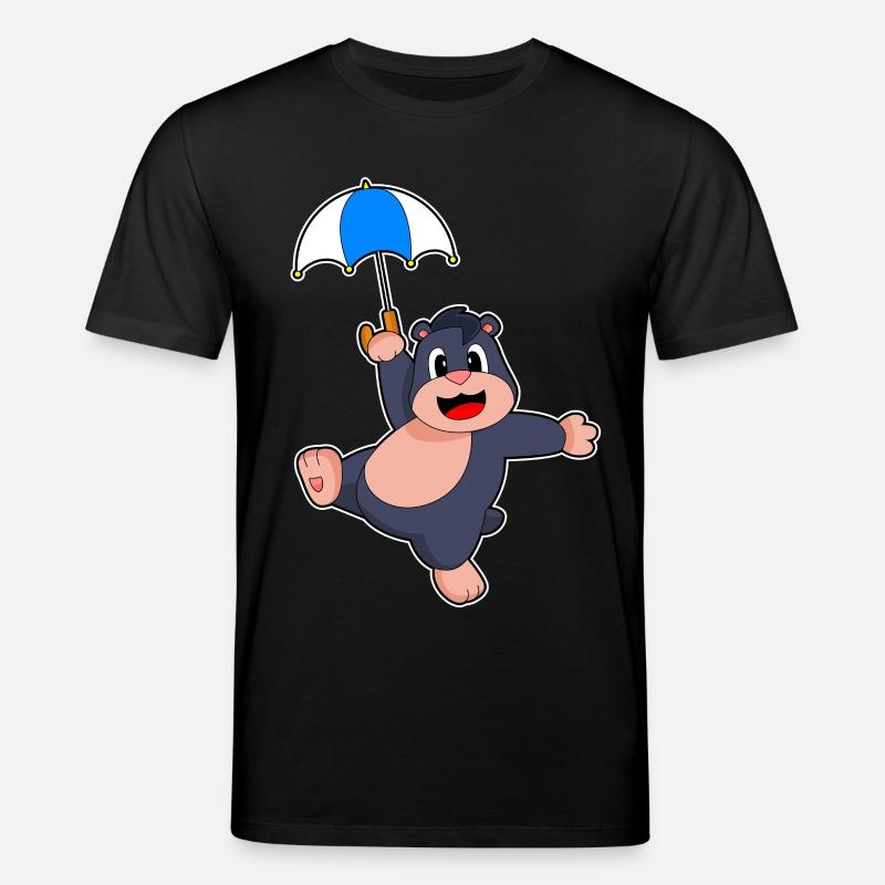 Parapluie taupe - T-shirt bio CREATOR Stanley/Stella Unisexe - noir