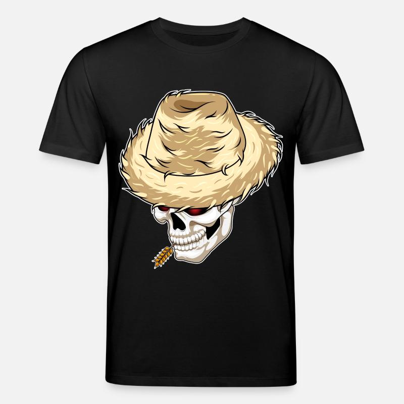 Ferme de blé Skull Farmer - T-shirt bio CREATOR Stanley/Stella Unisexe - noir