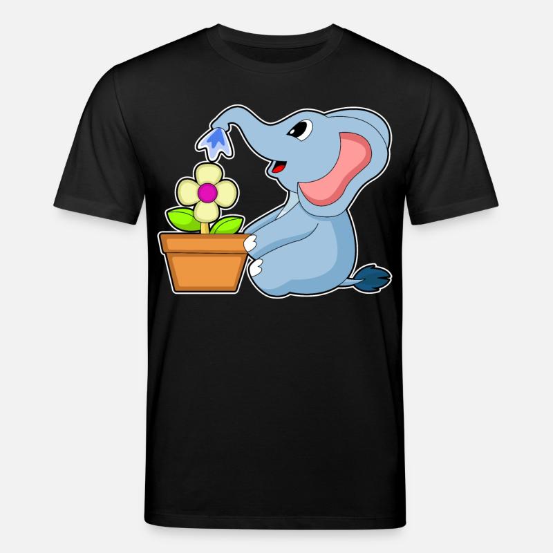Fleur de pot de fleurs d’éléphant - T-shirt bio CREATOR Stanley/Stella Unisexe - noir