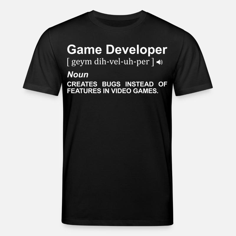 Game Developer Meaning - Stanley/Stella CREATOR Unisex Organic T-Shirt - black