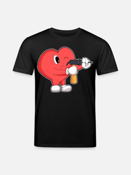 Heart Craftsman Drill Craft - Stanley/Stella CREATOR Unisex Organic T-Shirt - black