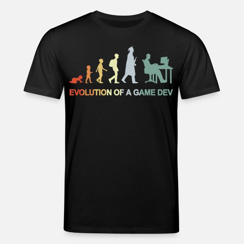 Game Dev Evolution - Stanley/Stella Unisex Bio-T-Shirt CREATOR  - Schwarz