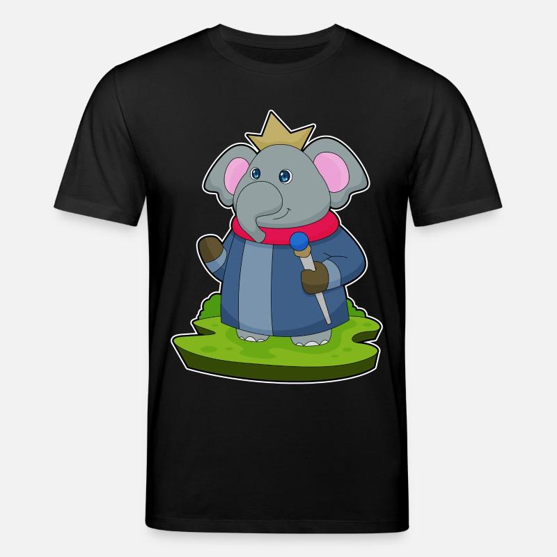 Elefant Krone - Stanley/Stella Unisex Bio-T-Shirt CREATOR - Schwarz