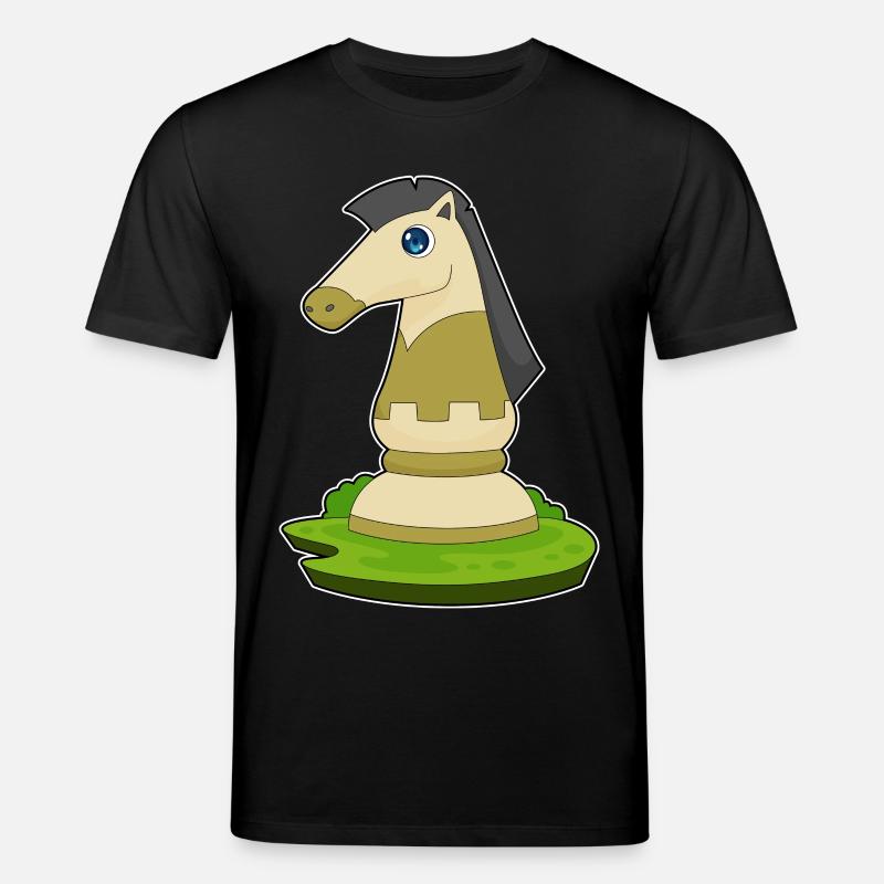 Pièce d’échecs Knight Chess - T-shirt bio CREATOR Stanley/Stella Unisexe - noir