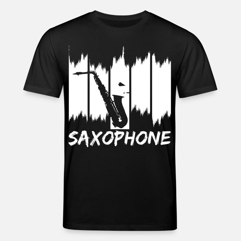 Croquis de saxophone - T-shirt bio CREATOR Stanley/Stella Unisexe - noir