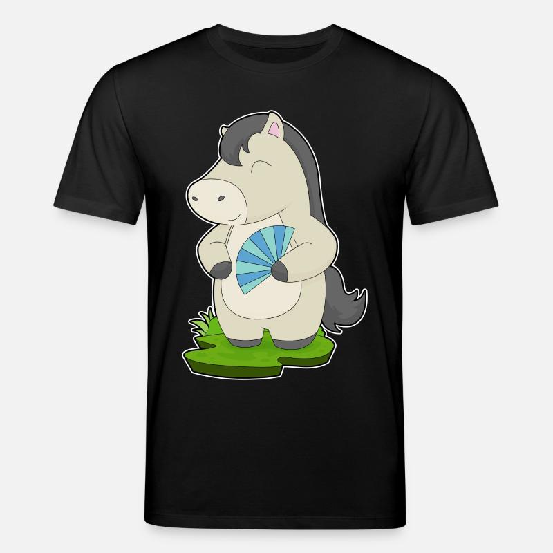Éventail de main de cheval - T-shirt bio CREATOR Stanley/Stella Unisexe - noir