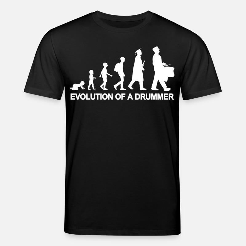 Drummer Evolution - Stanley/Stella CREATOR Unisex Organic T-Shirt - black