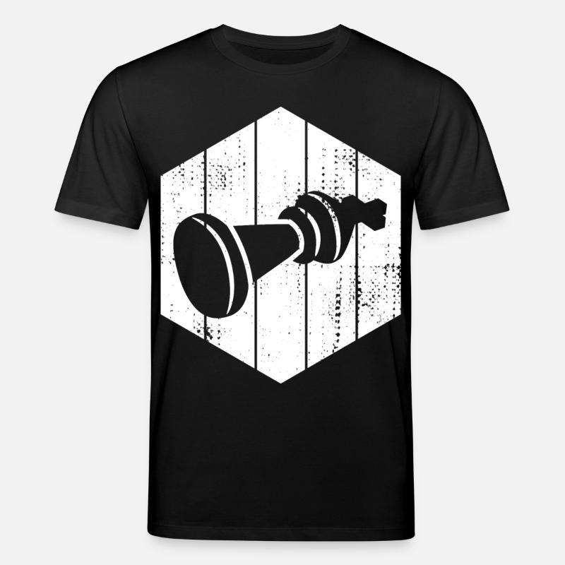 Dessin de pièces d’échecs - T-shirt bio CREATOR Stanley/Stella Unisexe - noir