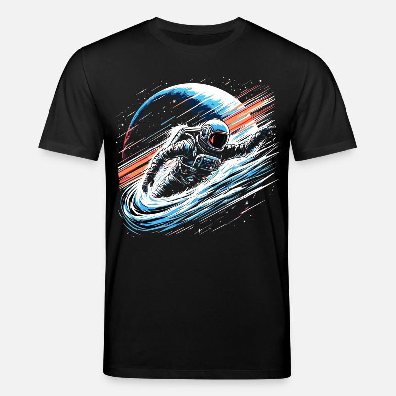 Astronaute Planète Espace - T-shirt bio CREATOR Stanley/Stella Unisexe - noir